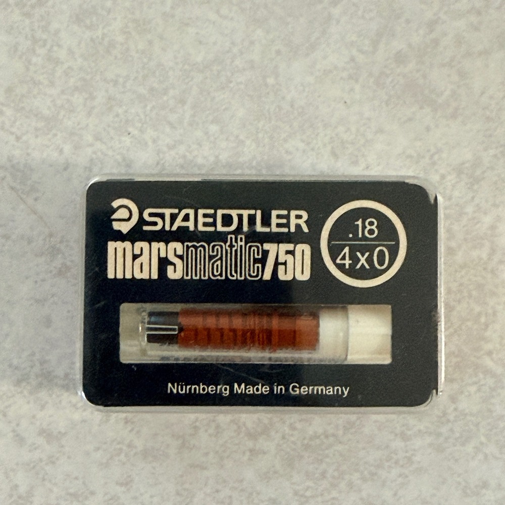 Staedtler Marsmatic 750 Technical Pen Point .18 4x0 Replacement Nib 750N 018